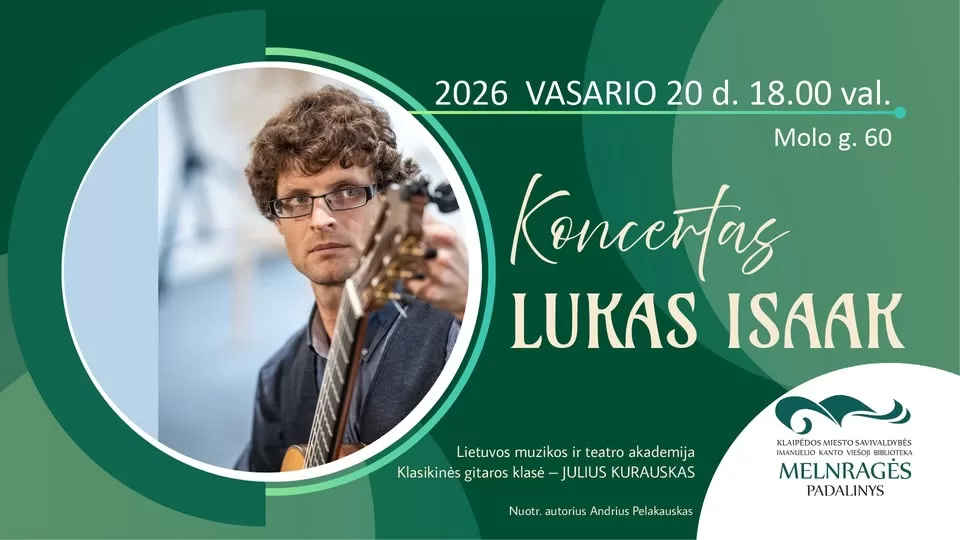 Classical guitar concert with Lukas Isaak