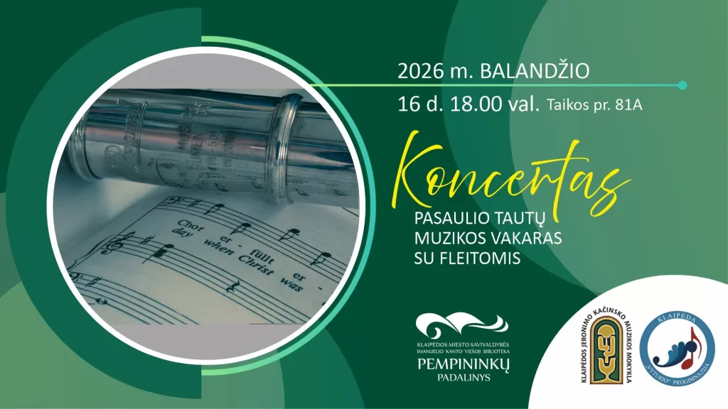 Koncertas „Pasaulio tautų muzikos vakaras su fleitomis“