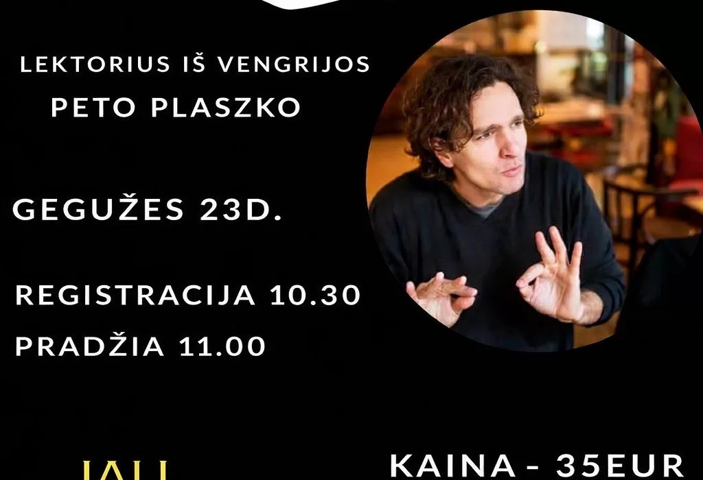 Paskaita „Kurtystė ir kalbos atėmimas” su lektoriumi Peto Plaszko