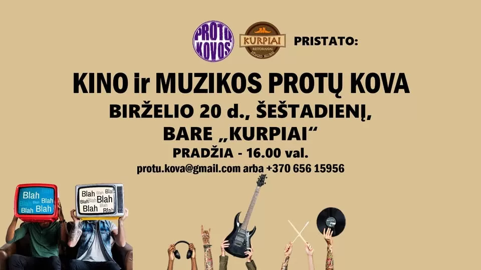 Kino ir muzikos protų kova