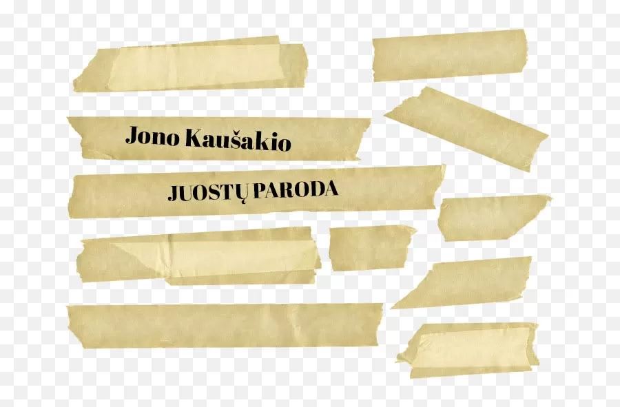 Jono Kaušakio juostų parodos atidarymas