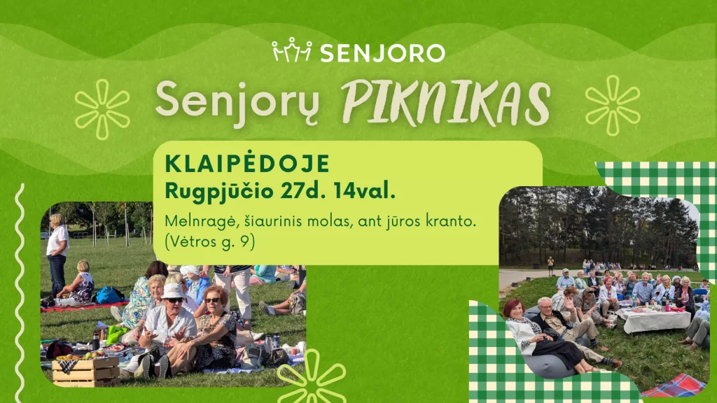 Senjorų piknikas Klaipėdoje