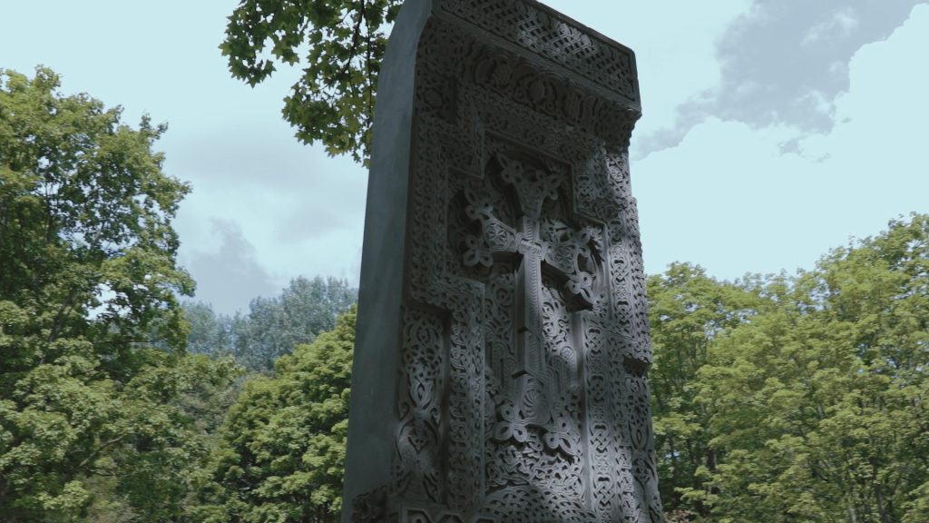 Stone sculpture in the Sculpture Park