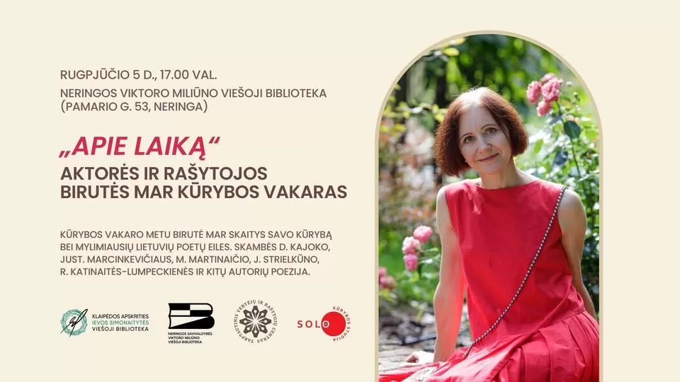 Birutės Mar kūrybos vakaras „Apie laiką”