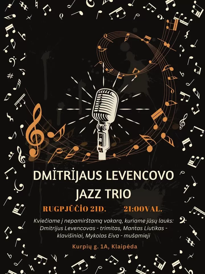 Dmitrijaus Levencovo Jazz Trio koncertas