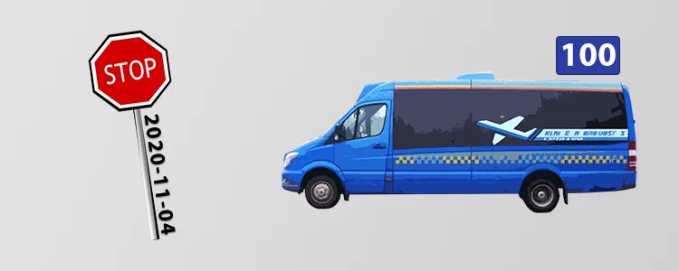 100-ojo autobuso kursavimas sustabdytas