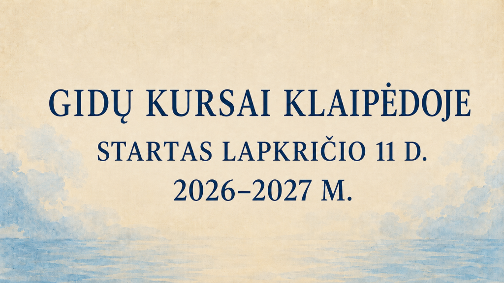Gidų kursai 2026/2027