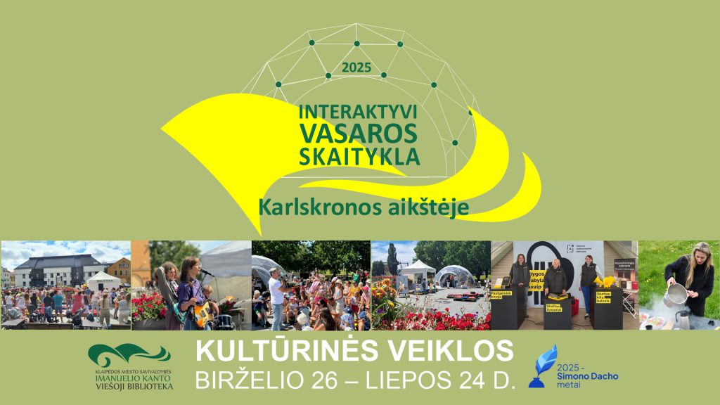 Šurmulys, juokas ir smagus laikas Karlskronos aikštėje – startuoja INTERAKTYVI VASAROS SKAITYKLA!