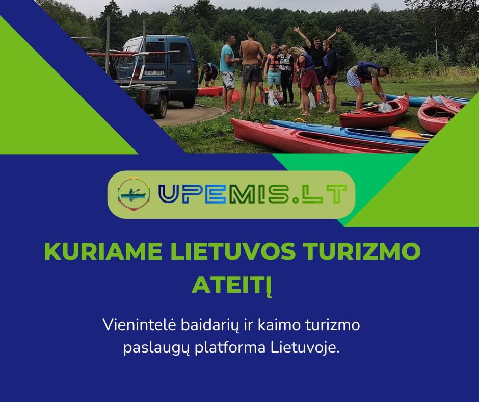 Upemis.lt: Inovacija Lietuvos Turizme – daugiakalbė platforma baidarių nuomai