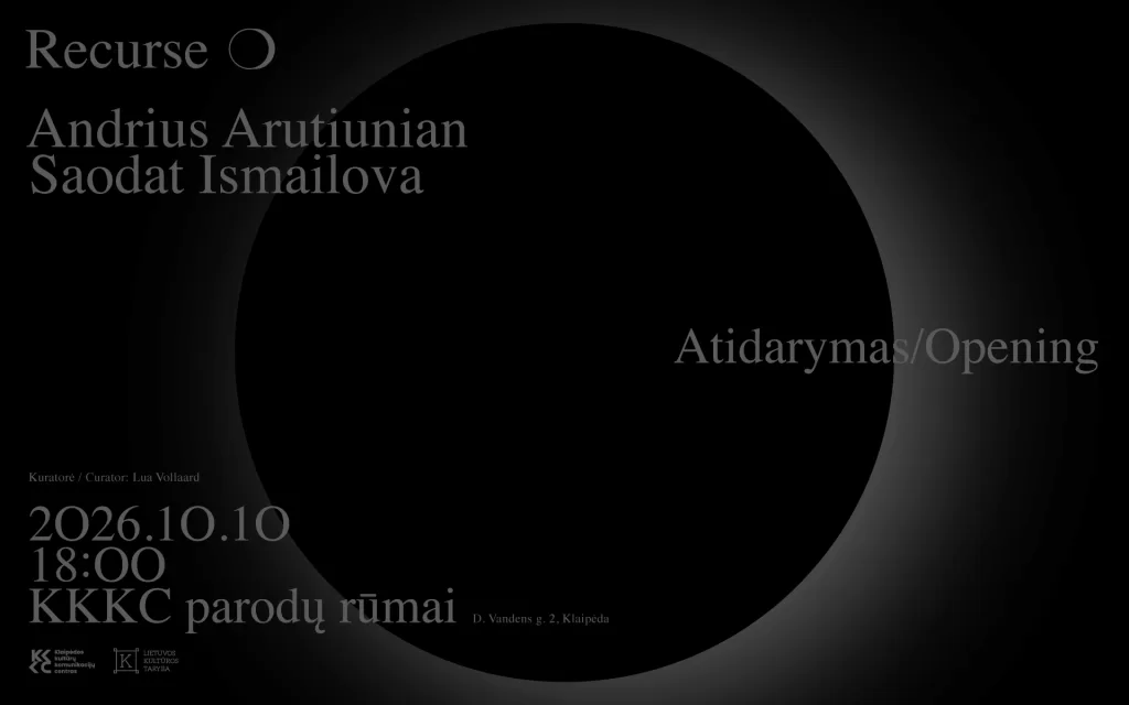 Andriaus Arutiuniano ir Saodat Ismailovos parodos „Recurse ❍“ atidarymas