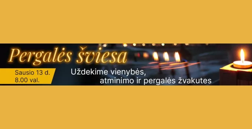 Gyventojai Sausio 13-ąją kviečiami dalyvauti visuotinėje pilietinėje iniciatyvoje „Pergalės šviesa“