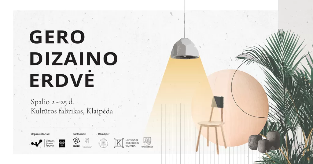 3 dizaino renginiai spalio 2-25d. Klaipėdoje