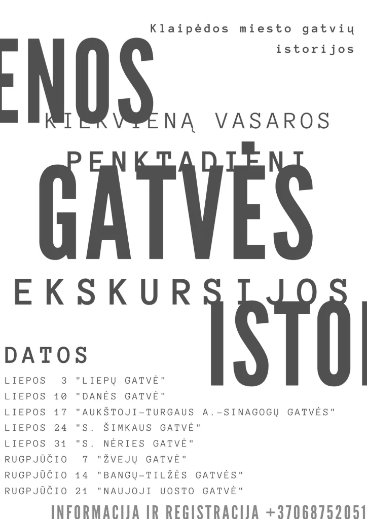 Klaipėdos „Vienos gatvės istorija” ekskursijų ciklas