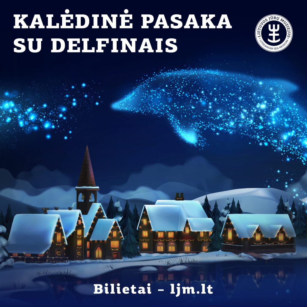 Kalėdinė pasaka su delfinais nustebins ir didžiausiu lietuvoje projekciniu ekranu