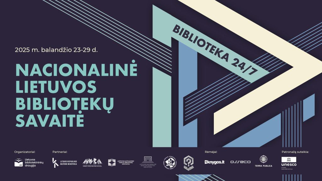 Nacionalinės Lietuvos bibliotekų savaitės „Biblioteka 24/7“ renginių programa
