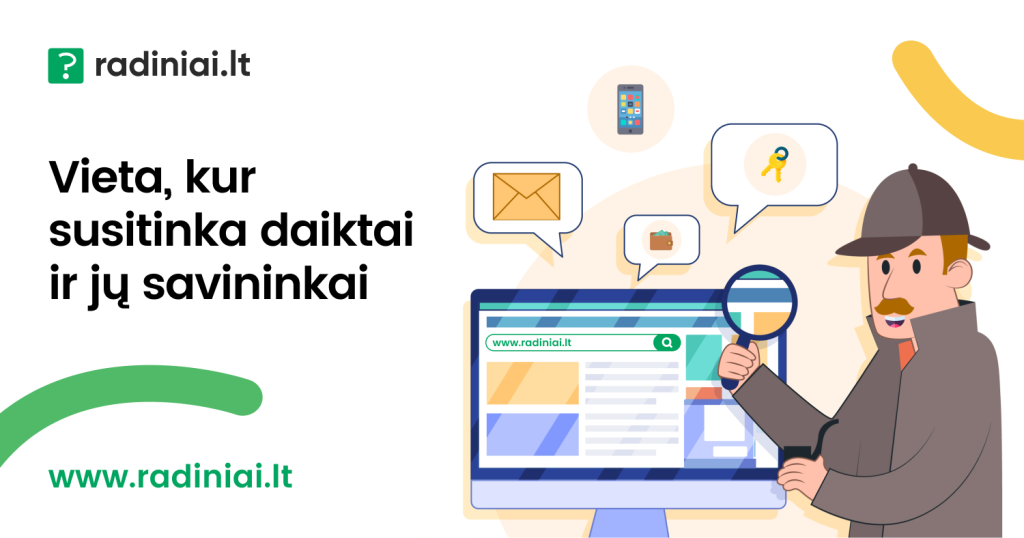 Nuo šiol pamestus daiktus surask lengviau!
