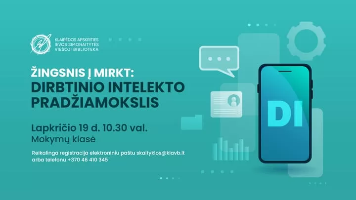 Žingsnis į MIRKT: dirbtinio intelekto pradžiamokslis