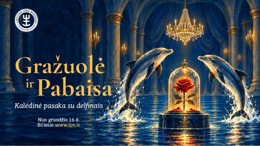 Kalėdinė pasaka su delfinais „Gražuolė ir Pabaisa“